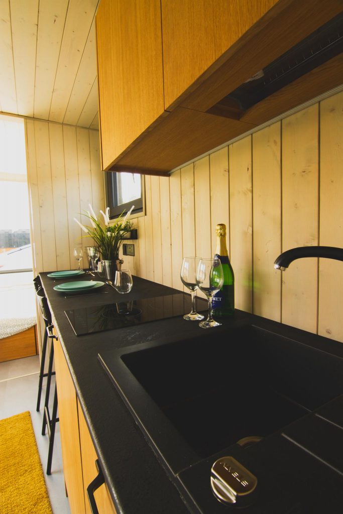 Glamping pod interior shot